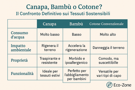 Canapa, Bambù o Cotone? Il Confronto Definitivo sui Tessuti Sostenibili - Eco-Zone.it